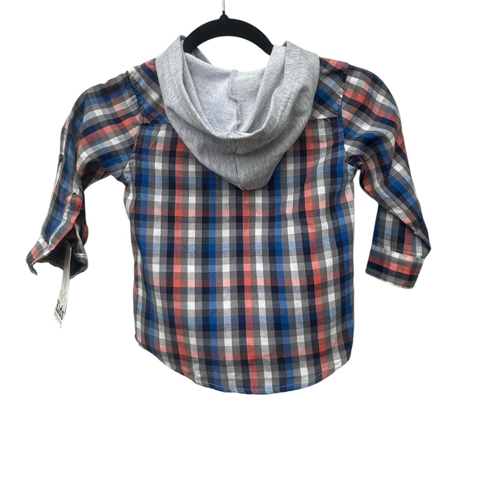 Kids Headquarters Plaid Shirt with Hood size 3T - Picture 6 of 7